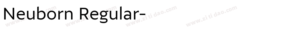 Neuborn Regular字体转换